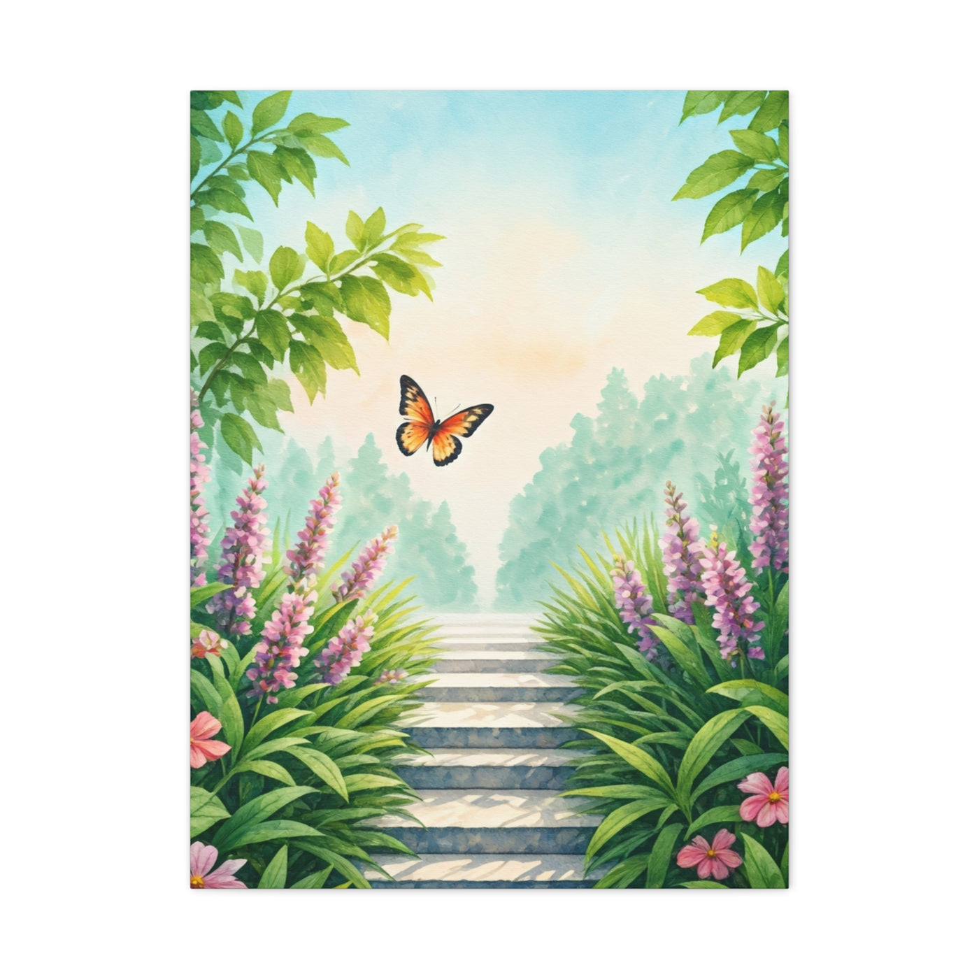Garden Path Butterfly Dreamscape Wall Art & Canvas Prints