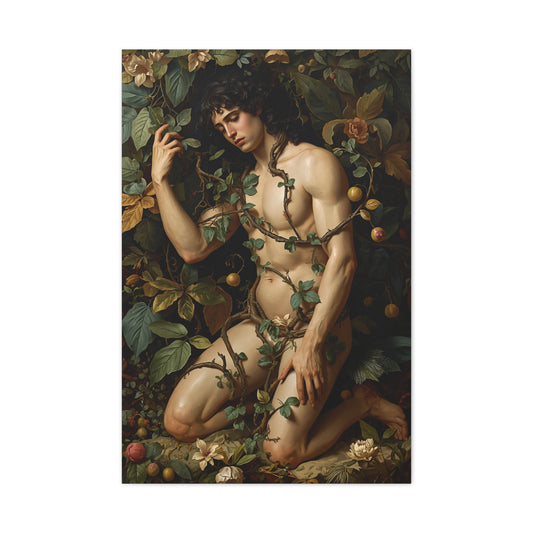Classical Garden Male Figure Wall Art & Canvas Print