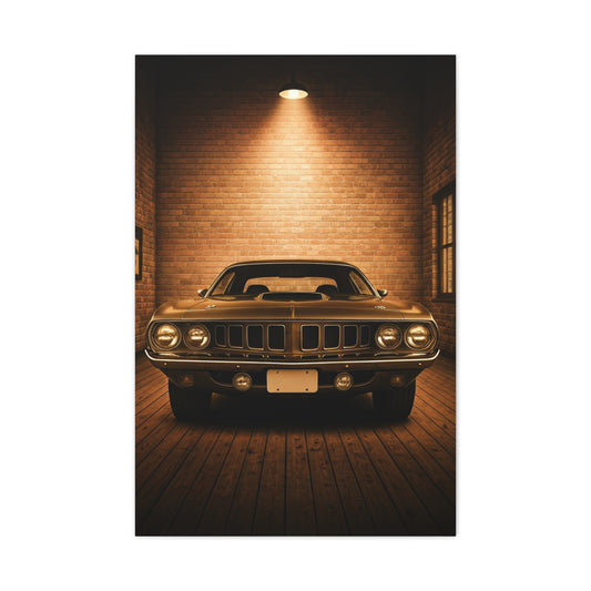 Plymouth Barracuda Cuda Vintage Garage Wall Art & Canvas Prints