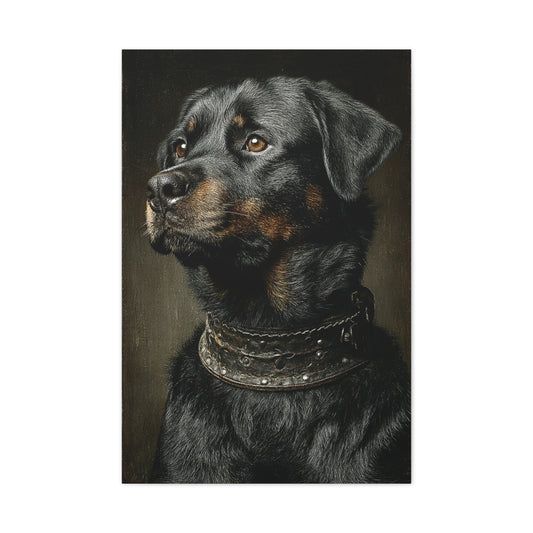 Rottweiler Classic Portrait Wall Art & Canvas Print