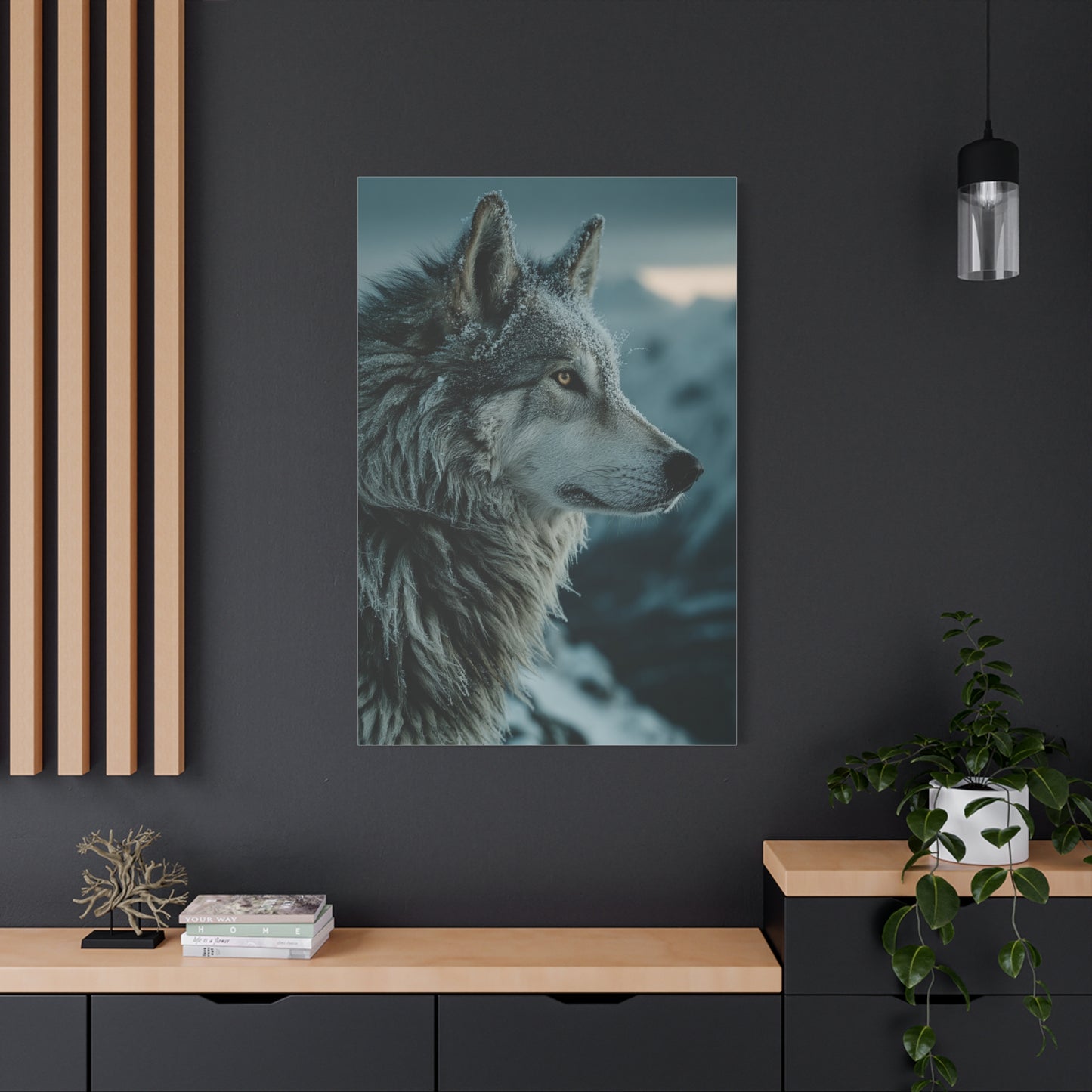 Siberian Husky Winter Ridge Portrait Wall Art & Canvas Print