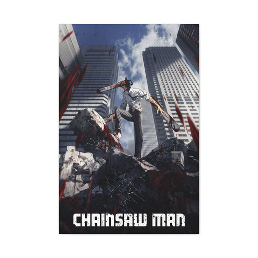 Chainsaw Man Poster Wall Art & Canvas Print
