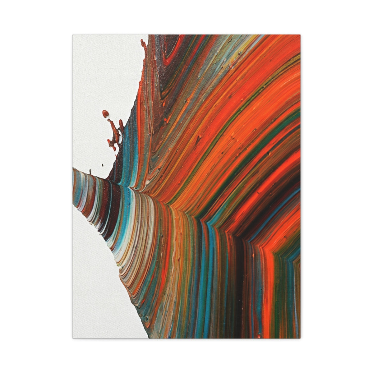Warm Contour Flow Abstract Wall Art & Canvas Prints