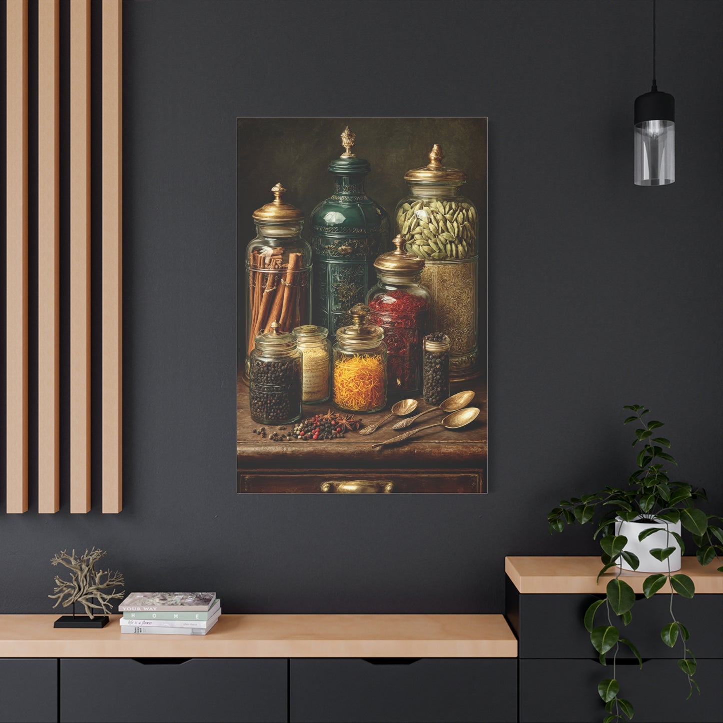 Premium Spice Jars Still Life Wall Art & Canvas Print