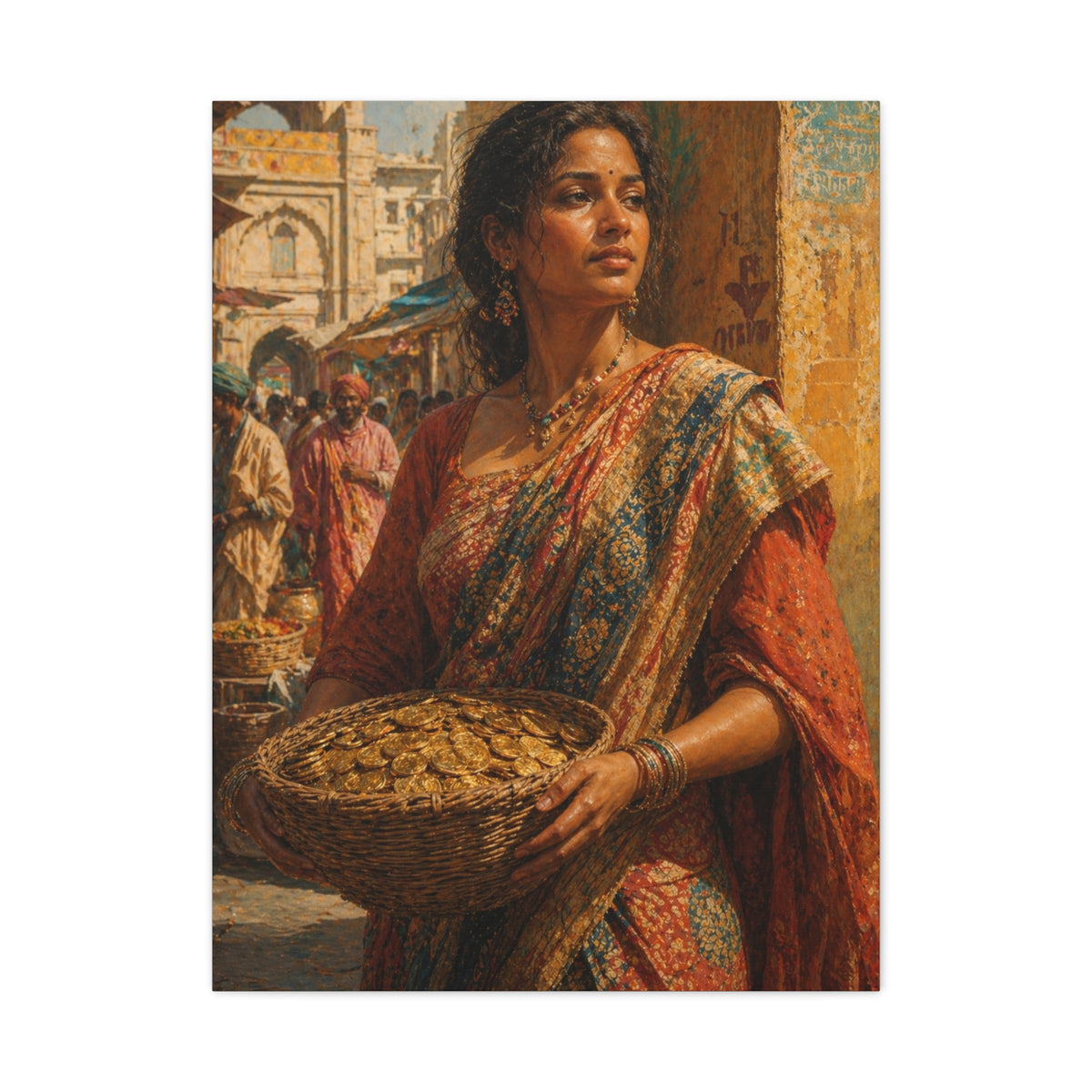 Market Day Cultural Portrait Wall Art & Canvas Print