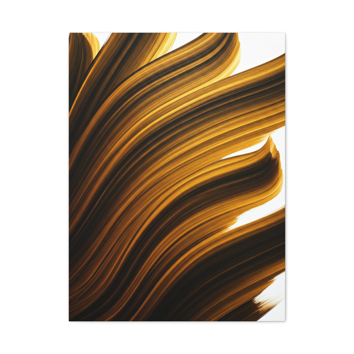 Golden Flux Motion Abstract Wall Art & Canvas Prints