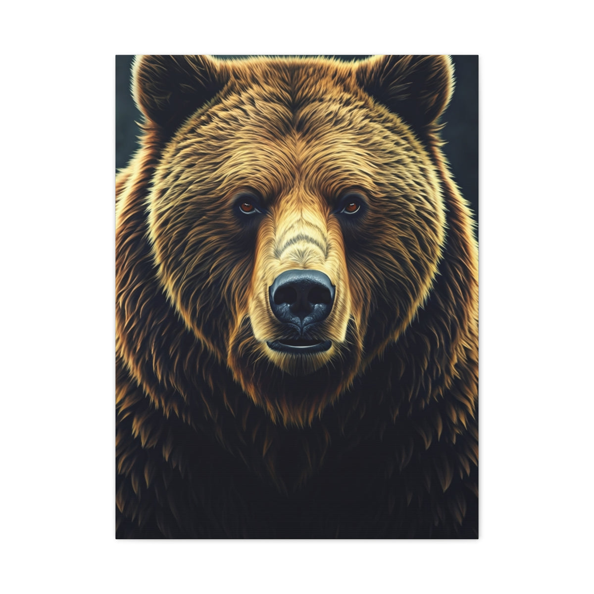 Majestic Brown Bear Portrait Wall Art & Canvas Prints