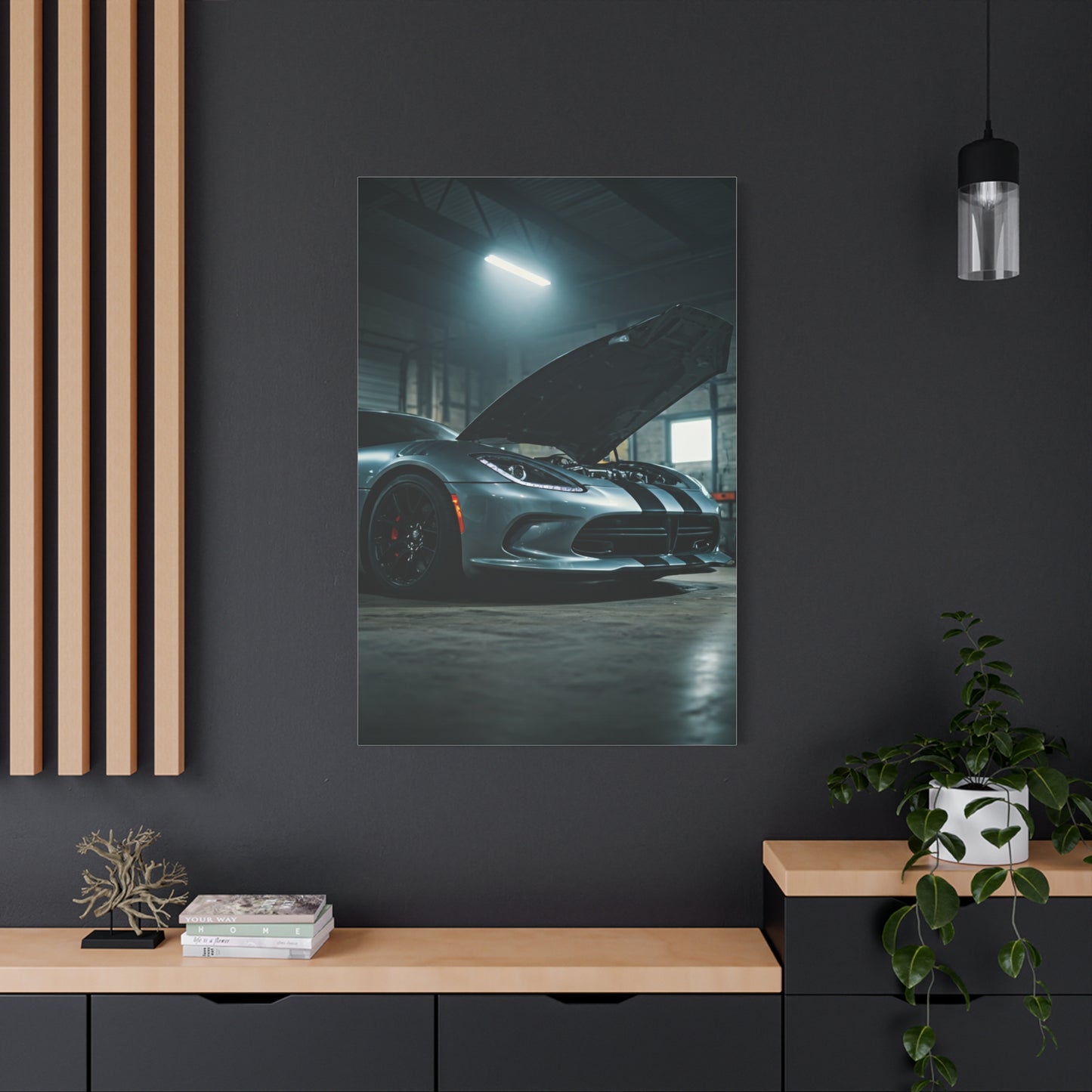 Dodge Viper Industrial Garage Power Presence Wall Art & Canvas Prints
