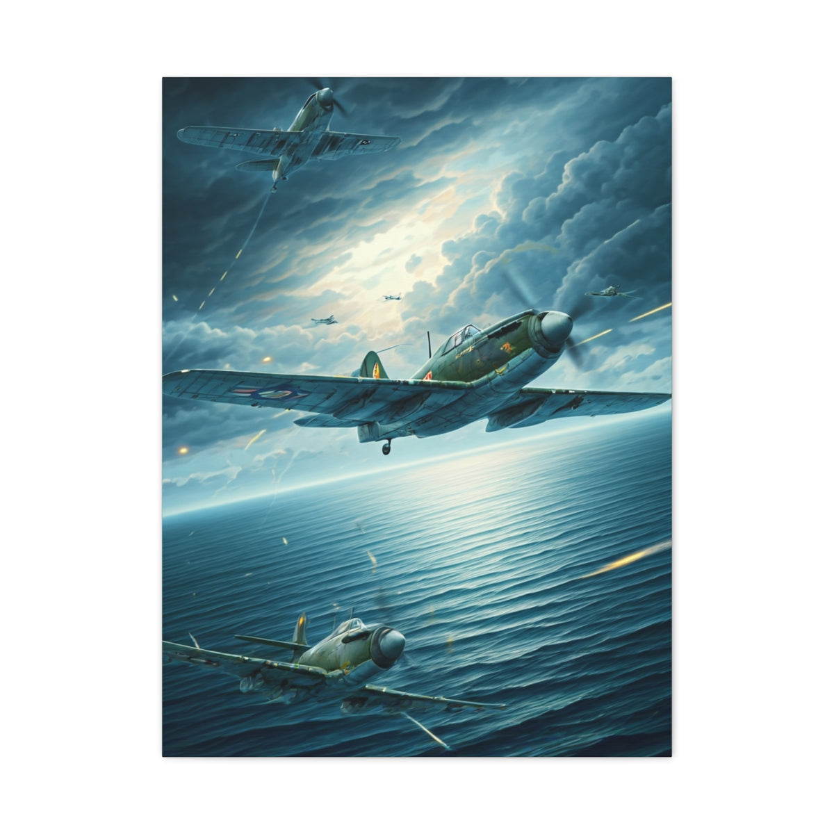 Storm Skies Aerial Battle Flight Wall Art & Canvas Prints .