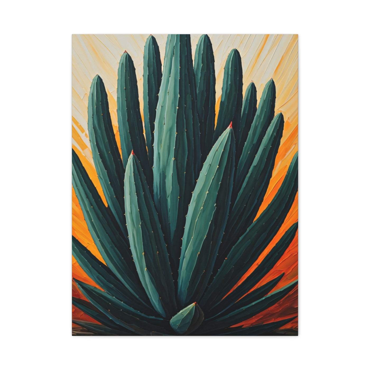 Agave Desert Botanical Illustration Wall Art & Canvas Prints