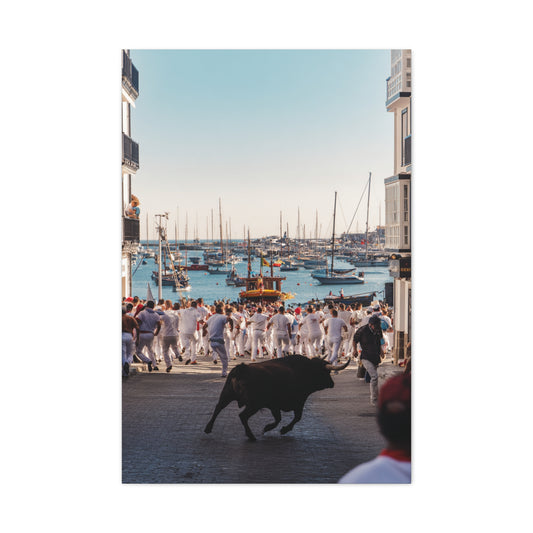 Bous a la Mar Coastal Bull Festival Wall Art & Canvas Print