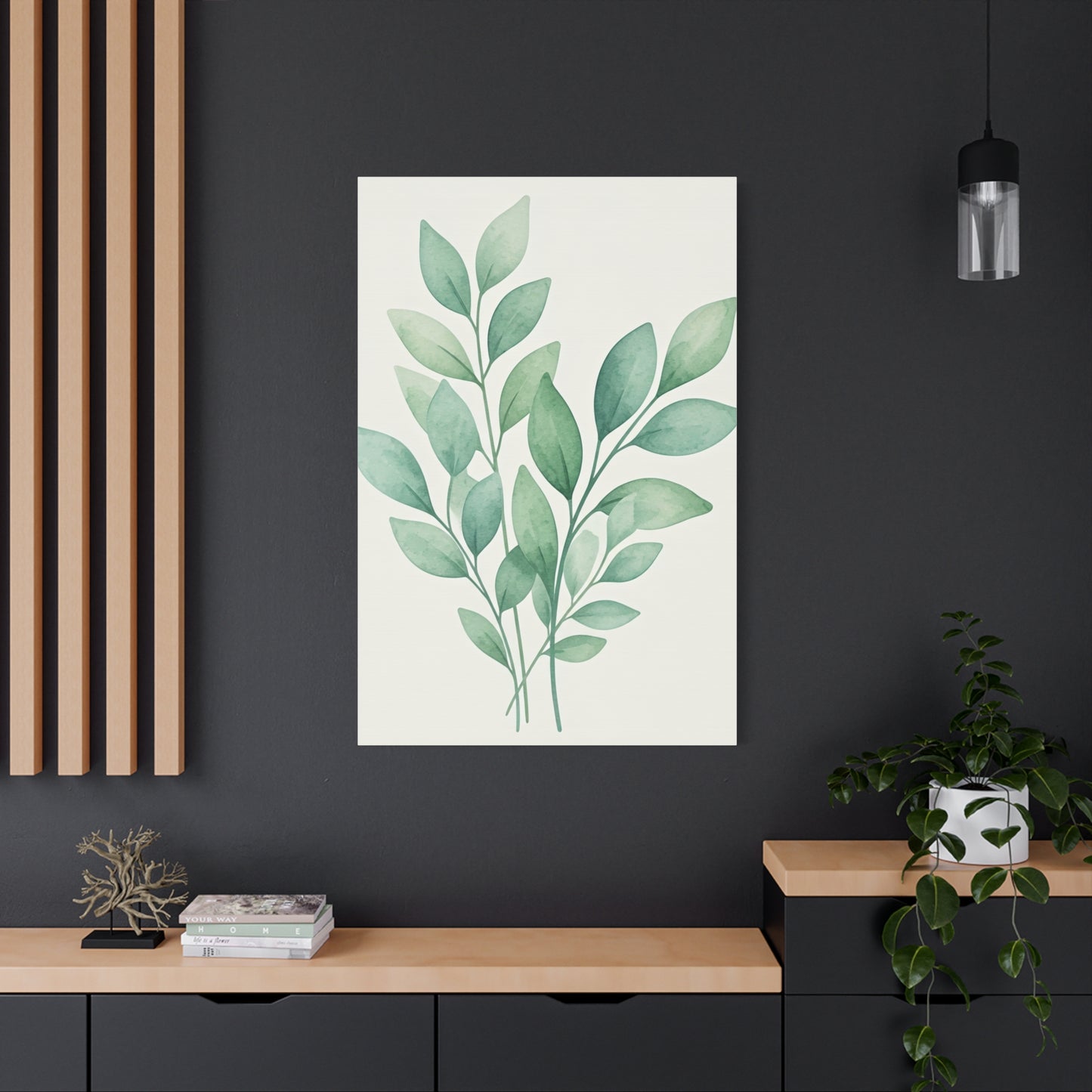 Watercolor Leaf Harmony Wall Art & Canvas Prints