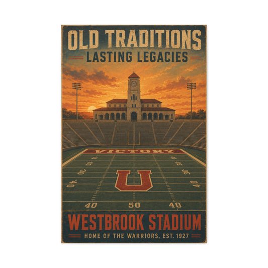 Vintage Stadium Legacy Sports Wall Art & Canvas Print