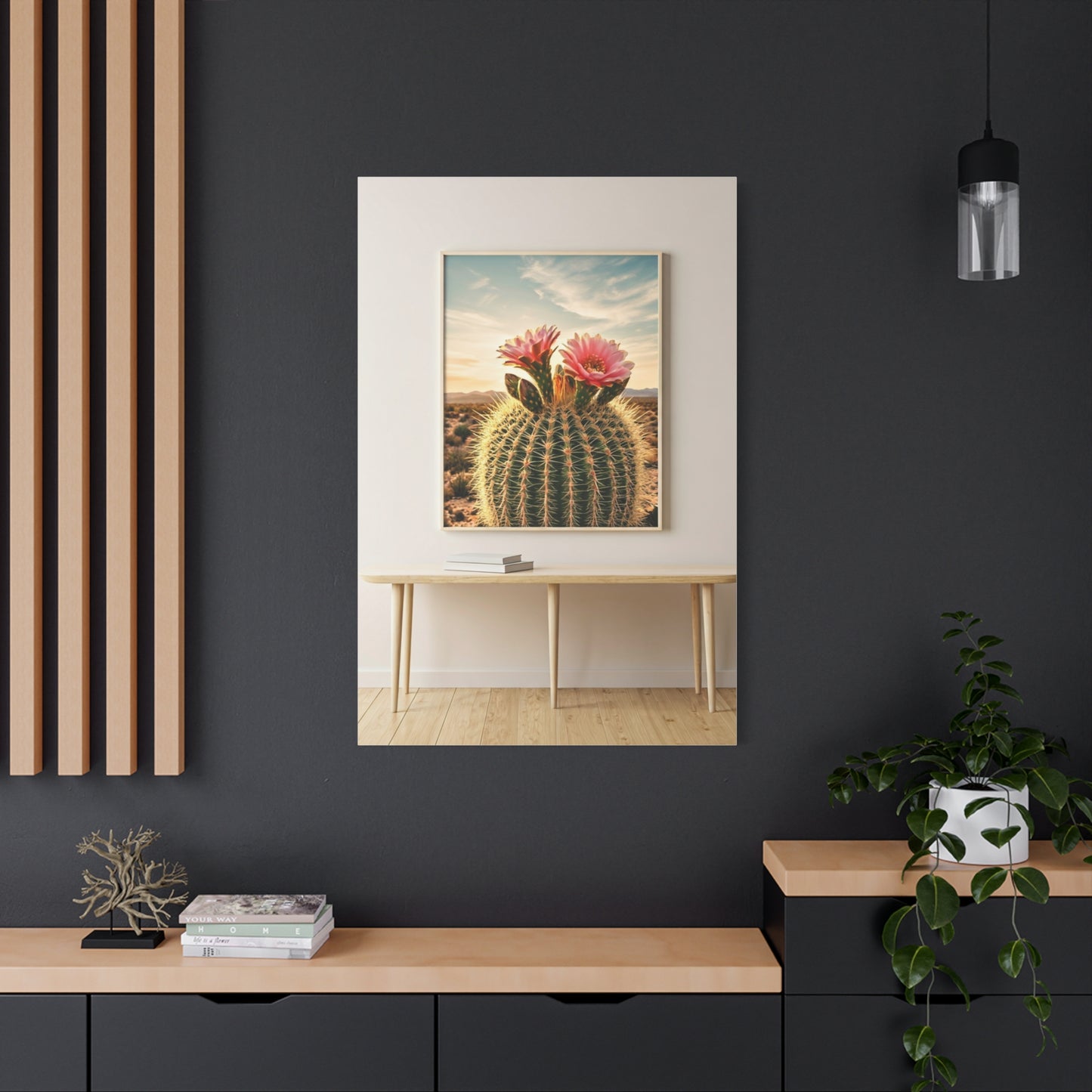 Barrel Cactus Desert Bloom Gallery Wall Art & Canvas Prints