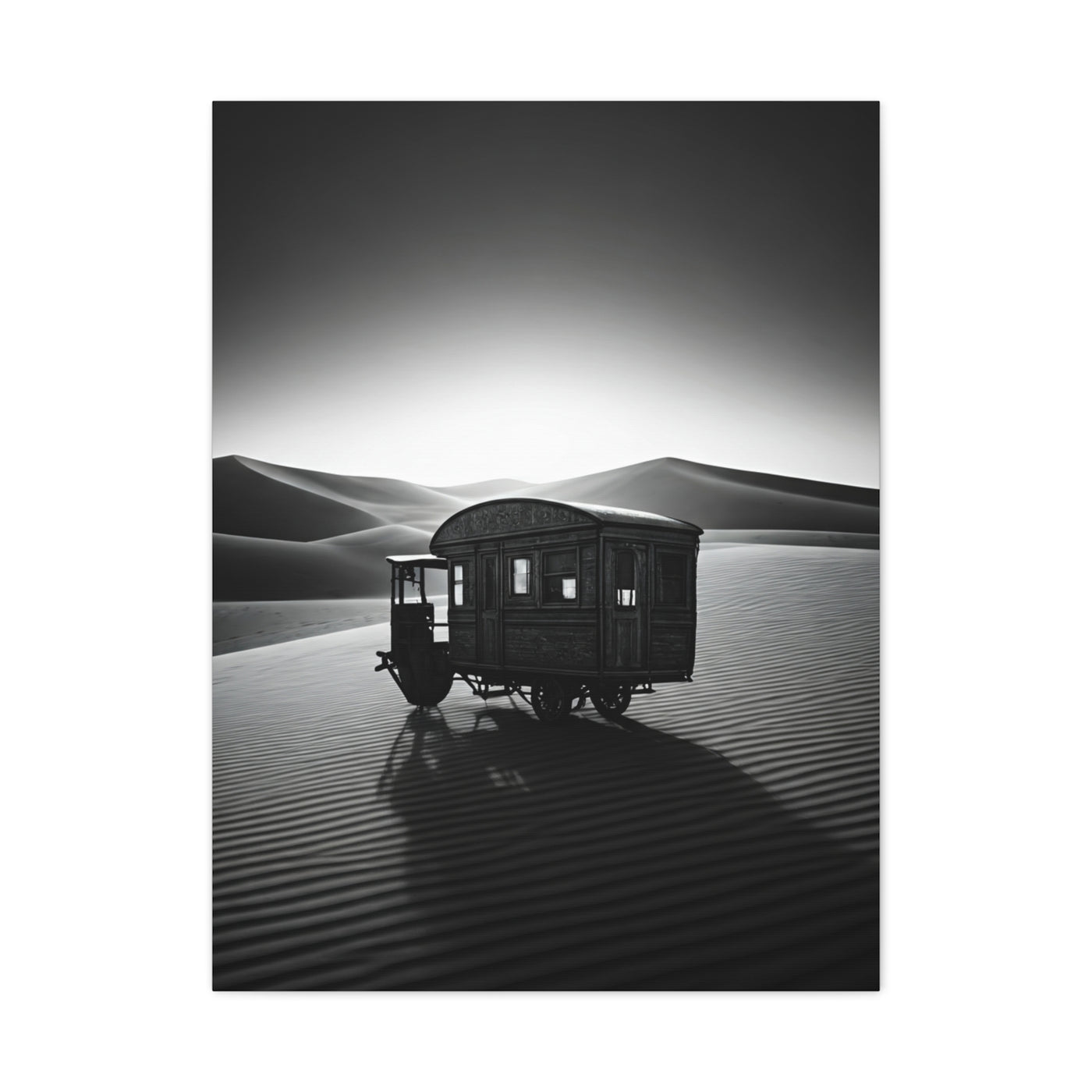 Desert Caravan in Moonlight Wall Art & Canvas Prints