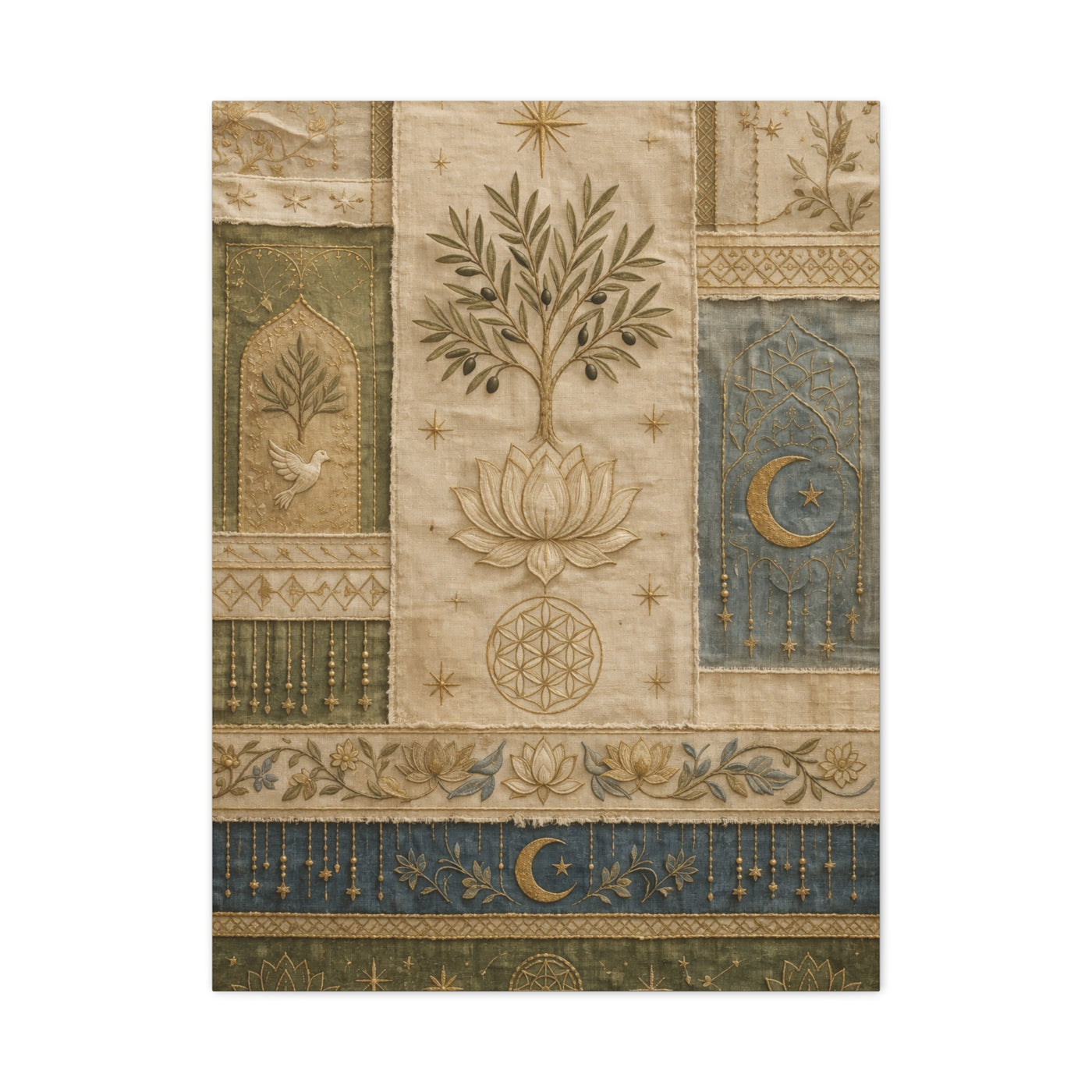 Sacred Textile Harmony Wall Art & Canvas Print