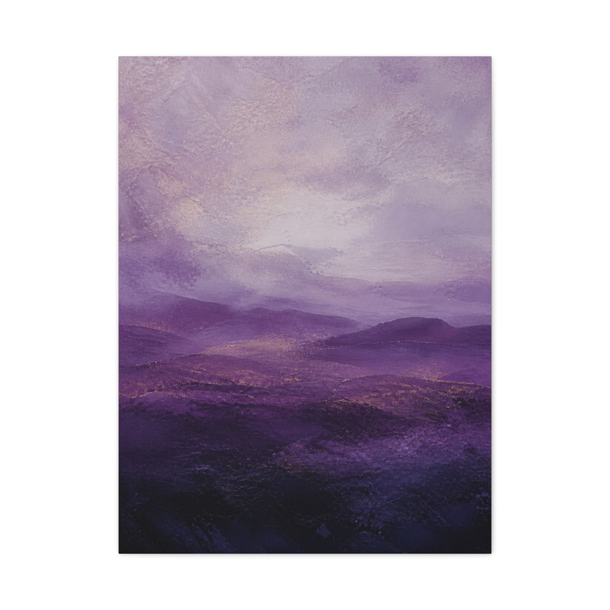 Amethyst Horizon Landscape Wall Art & Canvas Print