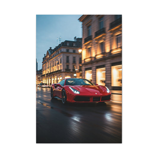 Ferrari 488 GTB Downtown Street Presence Wall Art & Canvas Prints