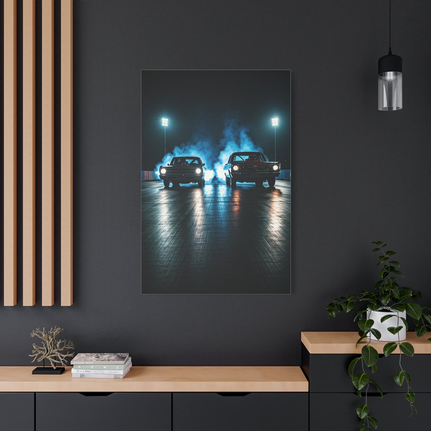 Twin Blower Launch Camaro vs Firebird Wall Art & Canvas Prints