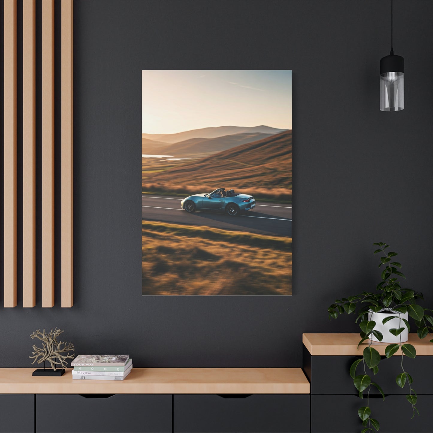Mazda MX-5 Miata Winding Countryside Road Wall Art & Canvas Prints