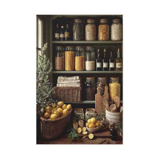 Pantry Shelf Kitchen Organization Wall Art & Canvas Print