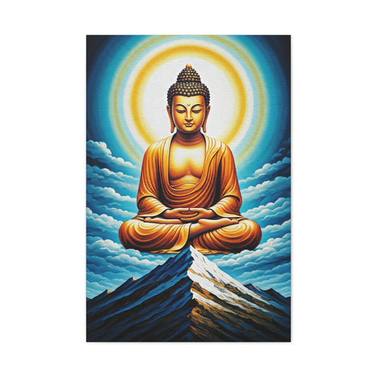 Celestial Buddha Above the Mountains Wall Art & Canvas Prints