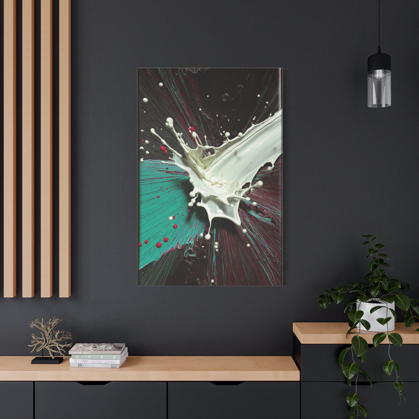 Abstract Liquid Paint Impact Wall Art & Canvas Print