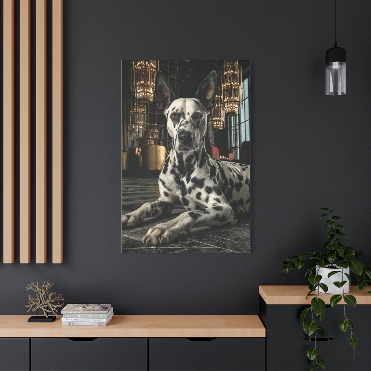 Dalmatian Luxury Lounge Portrait Wall Art & Canvas Print