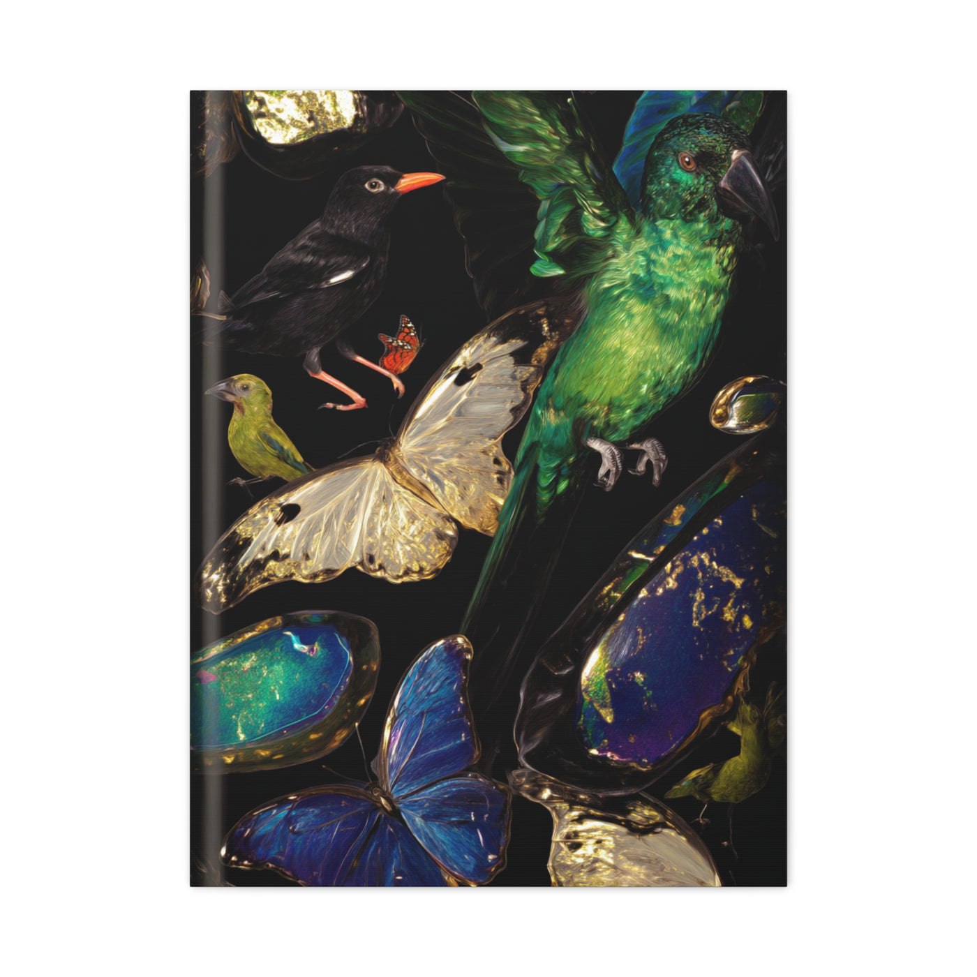 Jewel Tone Birds and Butterflies Wall Art & Canvas Print