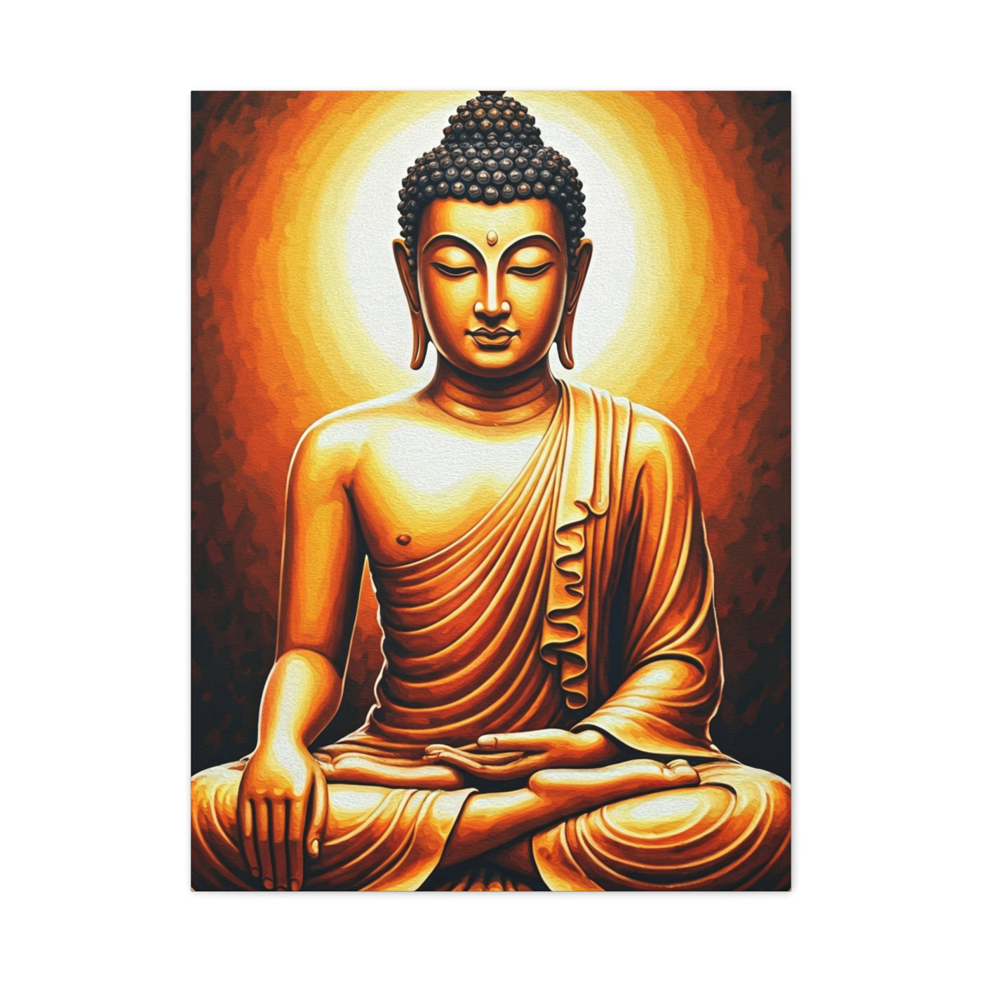 Sacred Enlightenment Buddha Figure Wall Art & Canvas Prints