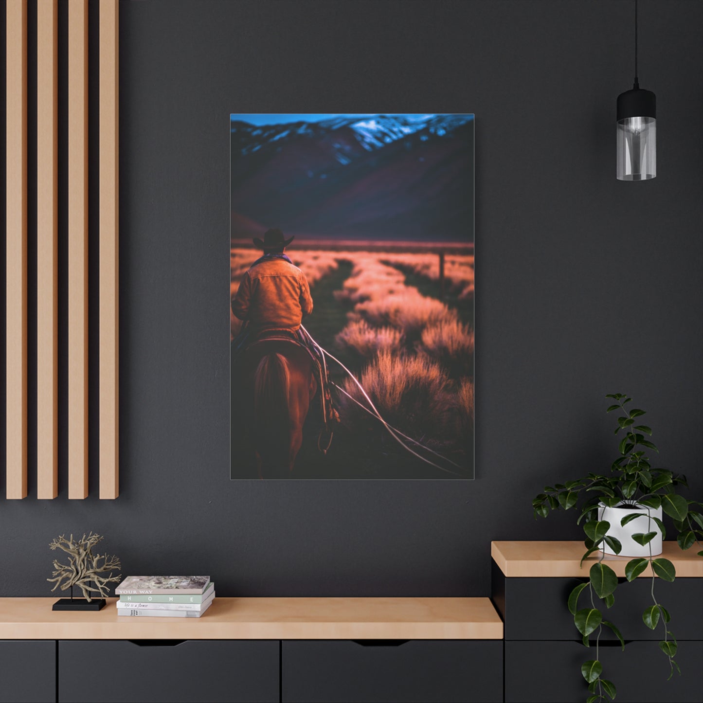 Valley Trail Rider Wall Art & Canvas Print
