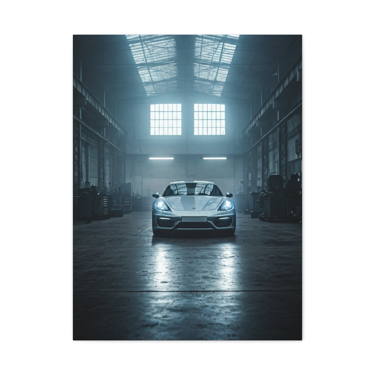 Porsche 718 Cayman Workshop Precision Wall Art & Canvas Prints