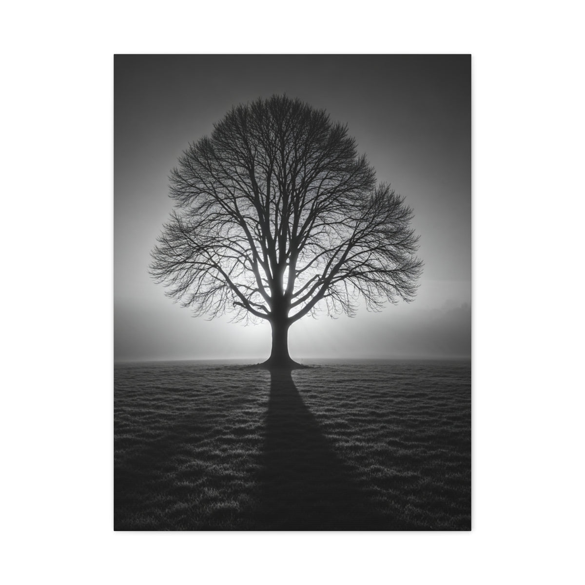Lone Tree Silhouette Dawn Wall Art & Canvas Prints