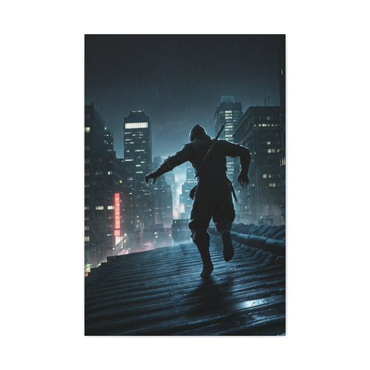 Shadow Runner Cityscape Wall Art & Canvas Prints