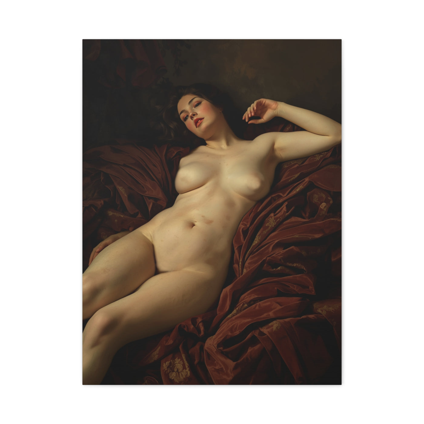 Romantic Reclining Classical Figure Wall Art & Canvas Print