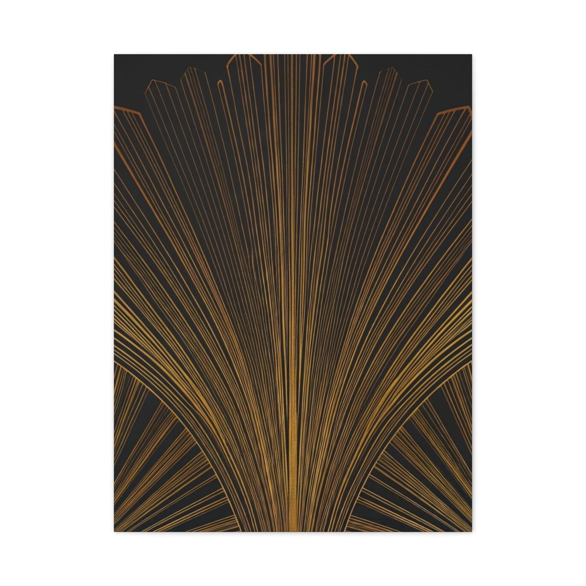 Regal Fan Lines Art Deco Wall Art & Canvas Prints
