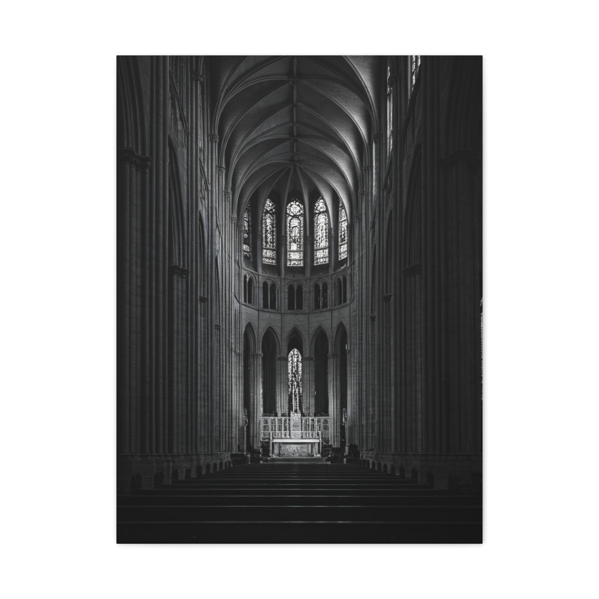 Gothic Cathedral Nave Light Wall Art & Canvas Prints