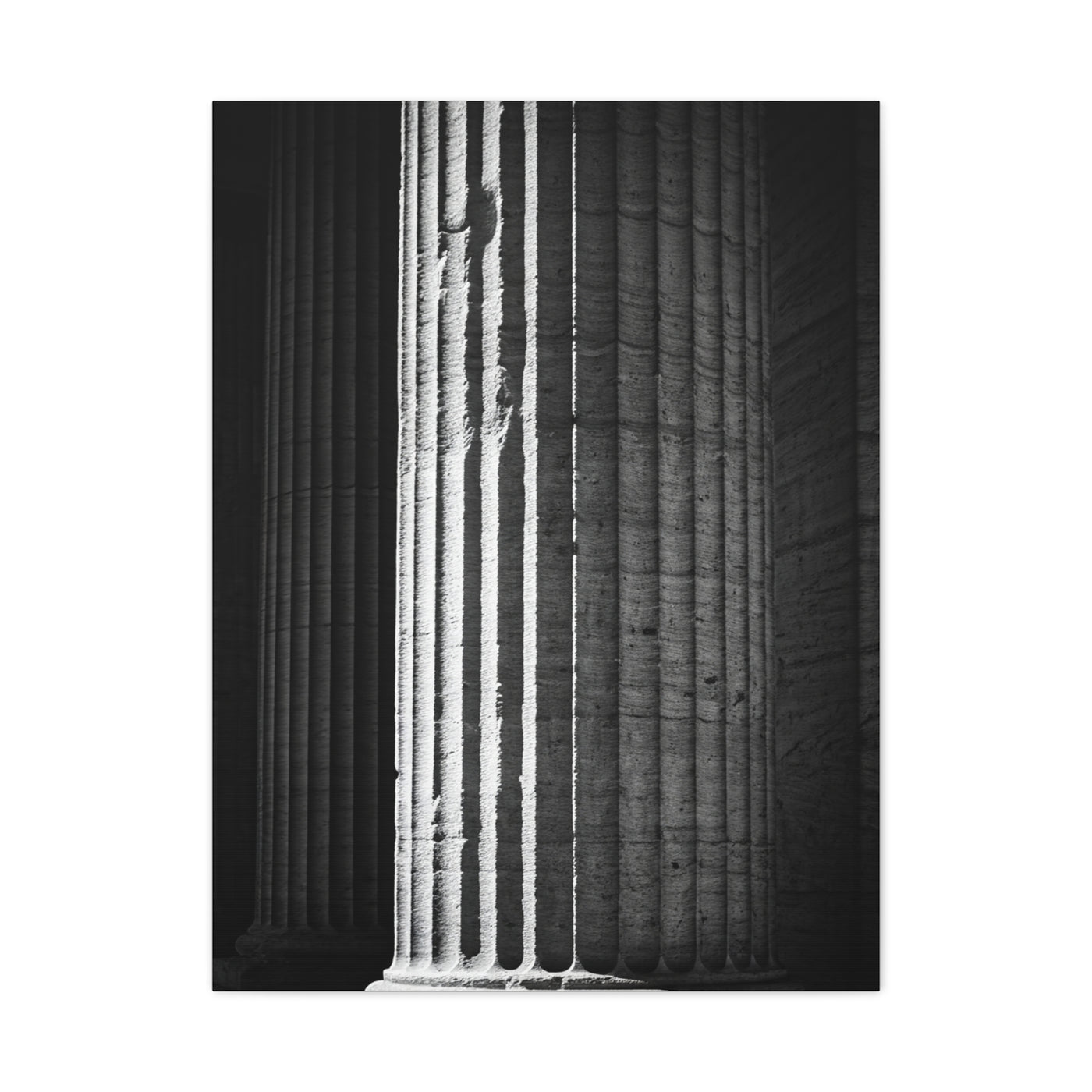 Classical Column Light and Shadow Wall Art & Canvas Prints