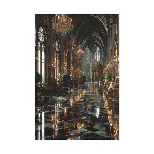 Grand Palace Corridor Luxury Wall Art & Canvas Print