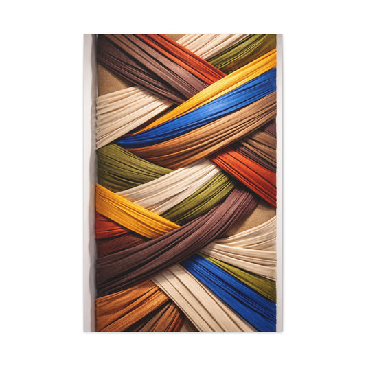 Dimensional Wrapped Fabric Bands Wall Art & Canvas Print