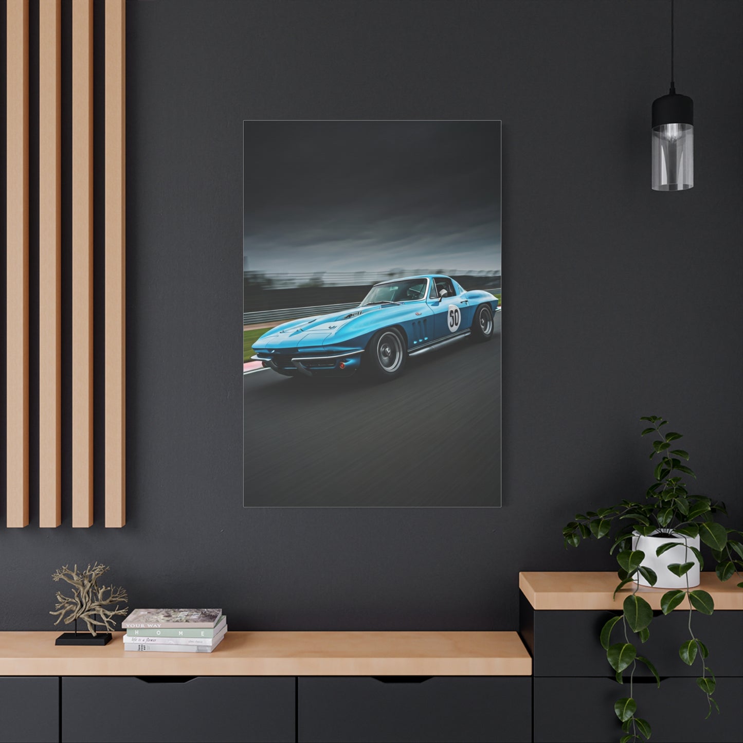 1966 Chevrolet Corvette C2 Corner Apex Performance Wall Art & Canvas Prints