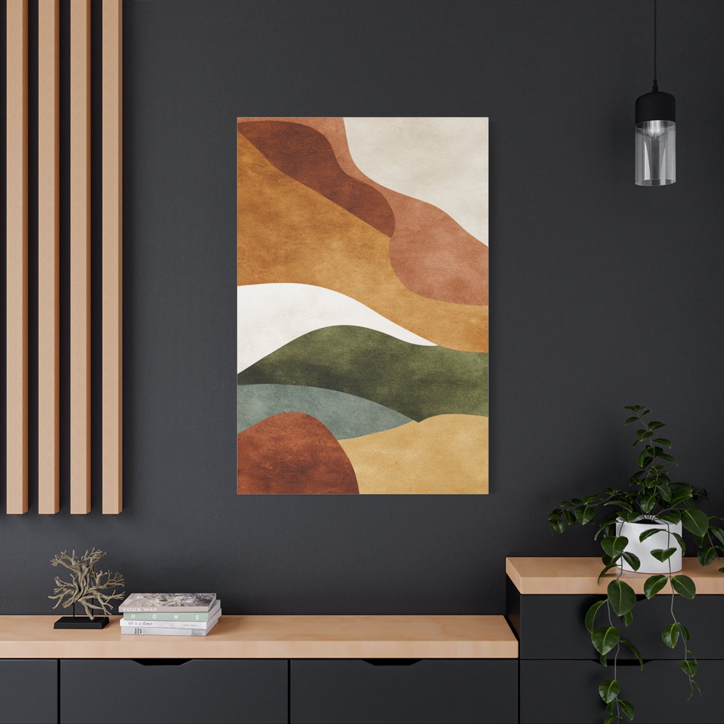 Earthy Organic Abstract Landscape Wall Art & Canvas Print