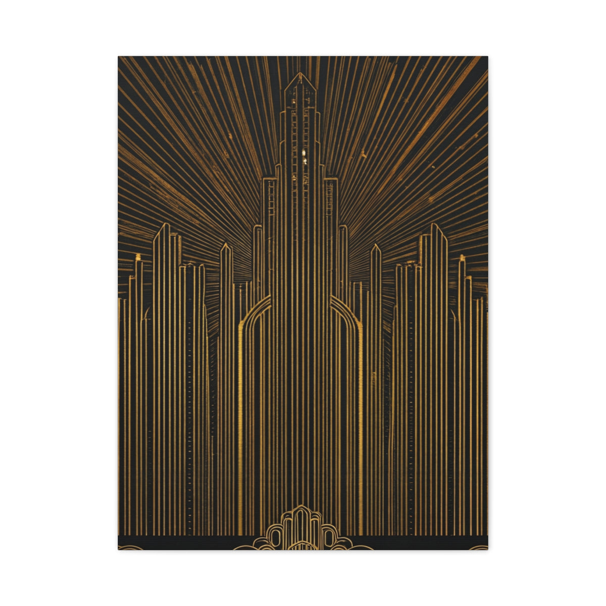 Radiant Art Deco Skyline Wall Art & Canvas Prints