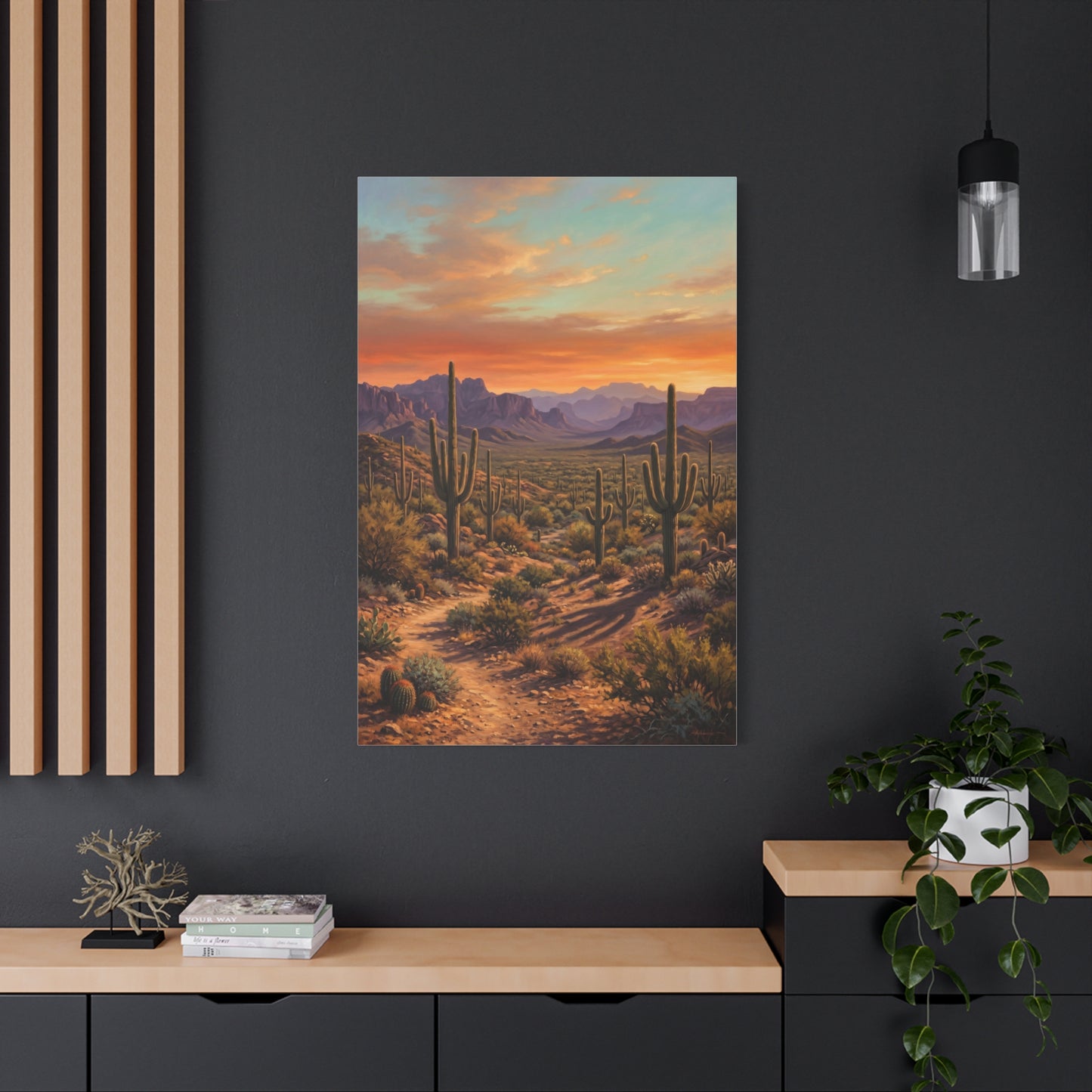 Sonoran Desert Panorama Southwest Wall Art & Canvas Print