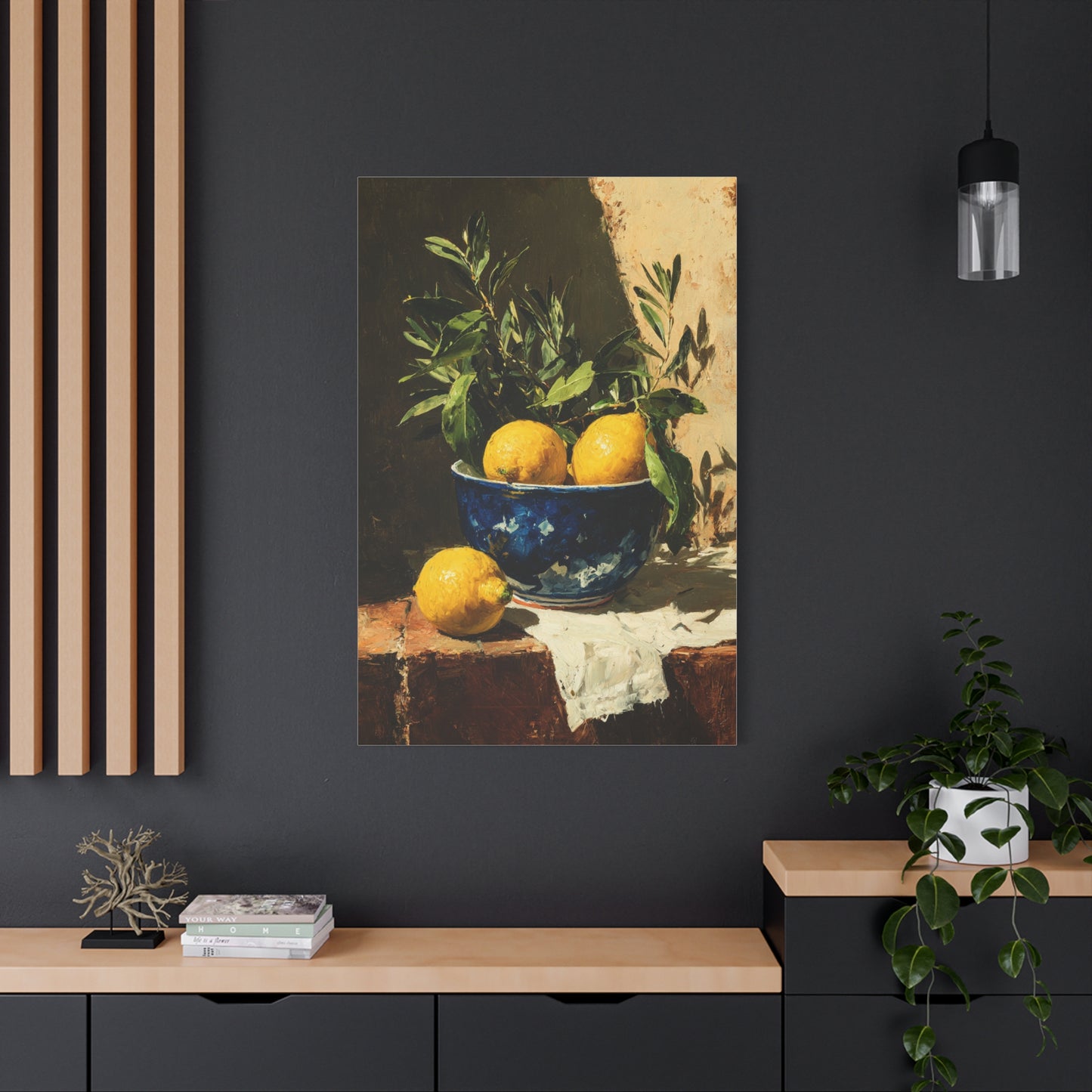Sicilian Lemon Bowl Still Life Wall Art & Canvas Print