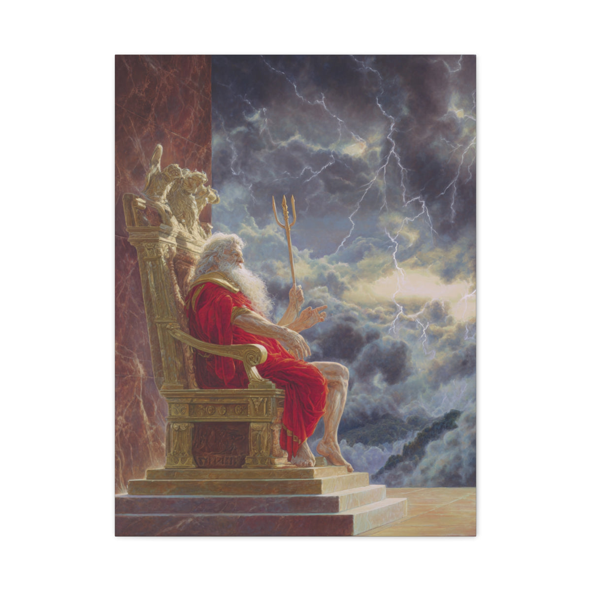 Zeus King of Olympus Classical Mythology Wall Art & Canvas Print