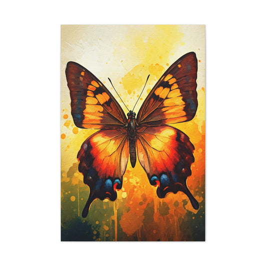 Watercolor Splash Butterfly Wall Art & Canvas Prints