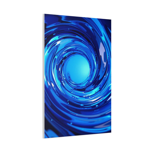 Luminous Blue Vortex Wall Art & Canvas Prints
