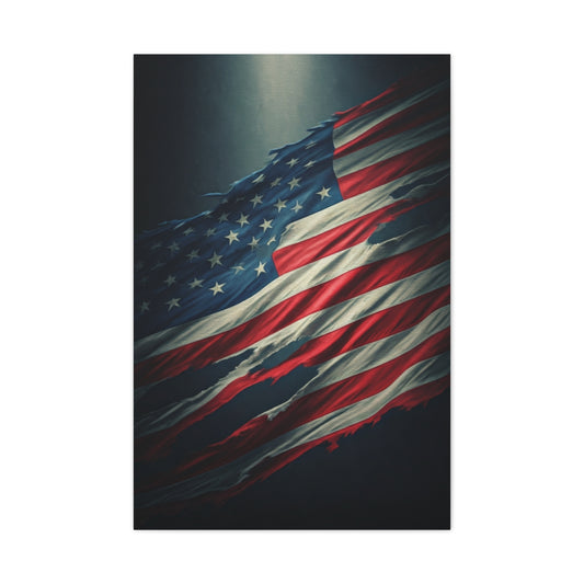 Weathered Flag of Freedom Wall Art & Canvas Prints