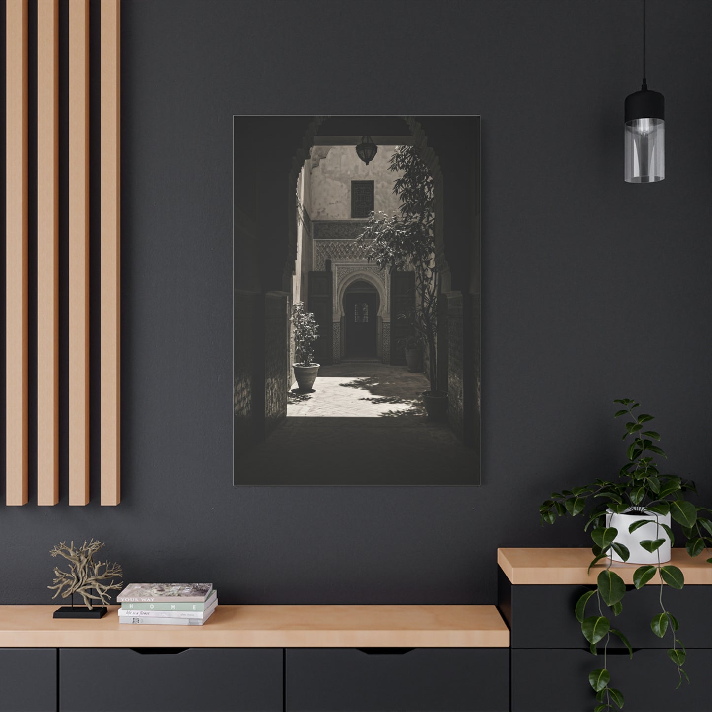 Moorish Courtyard Archway Light Wall Art & Canvas Prints